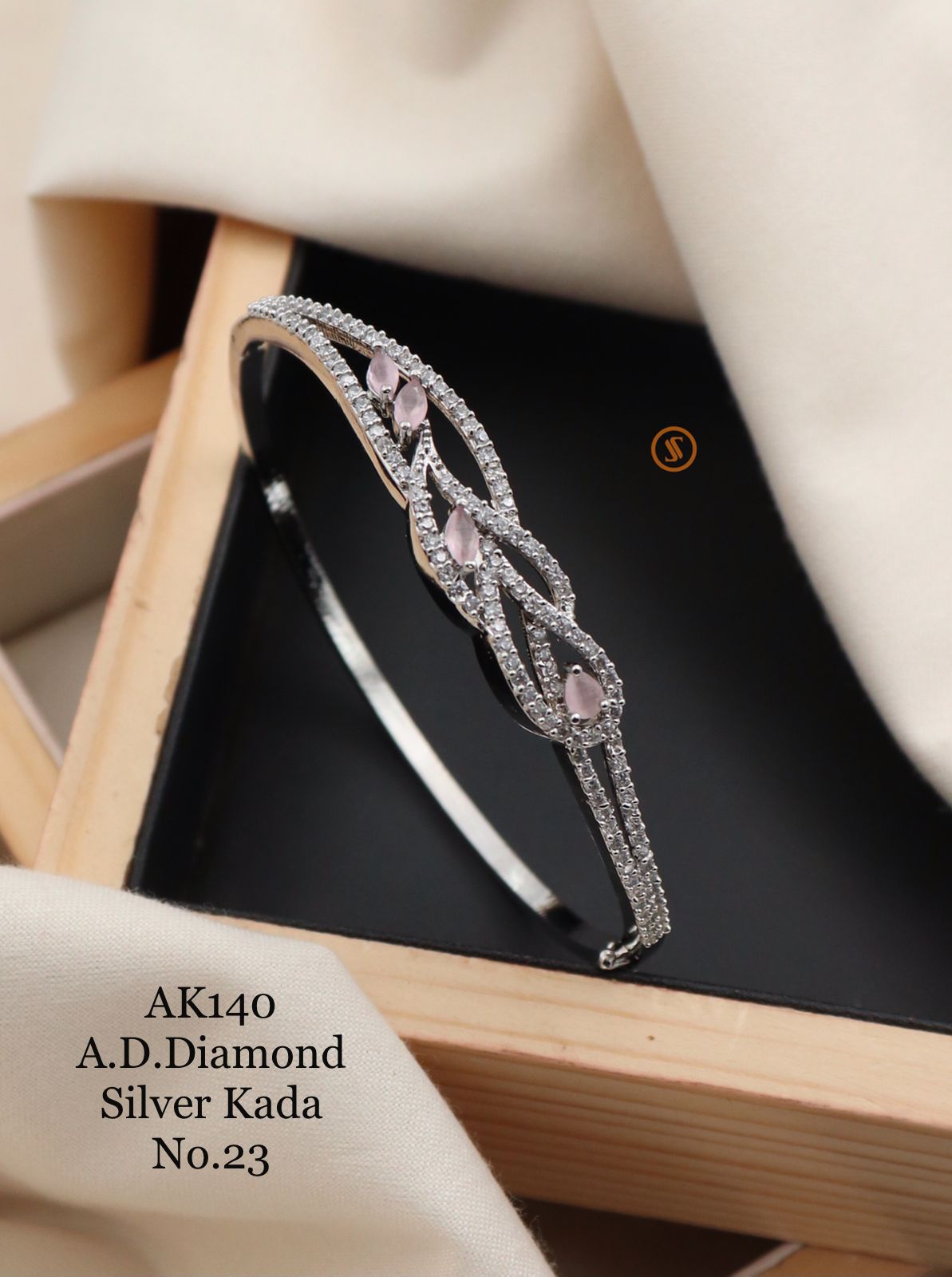 Ad Diamond 4 Rose Gold Kada Catalog
